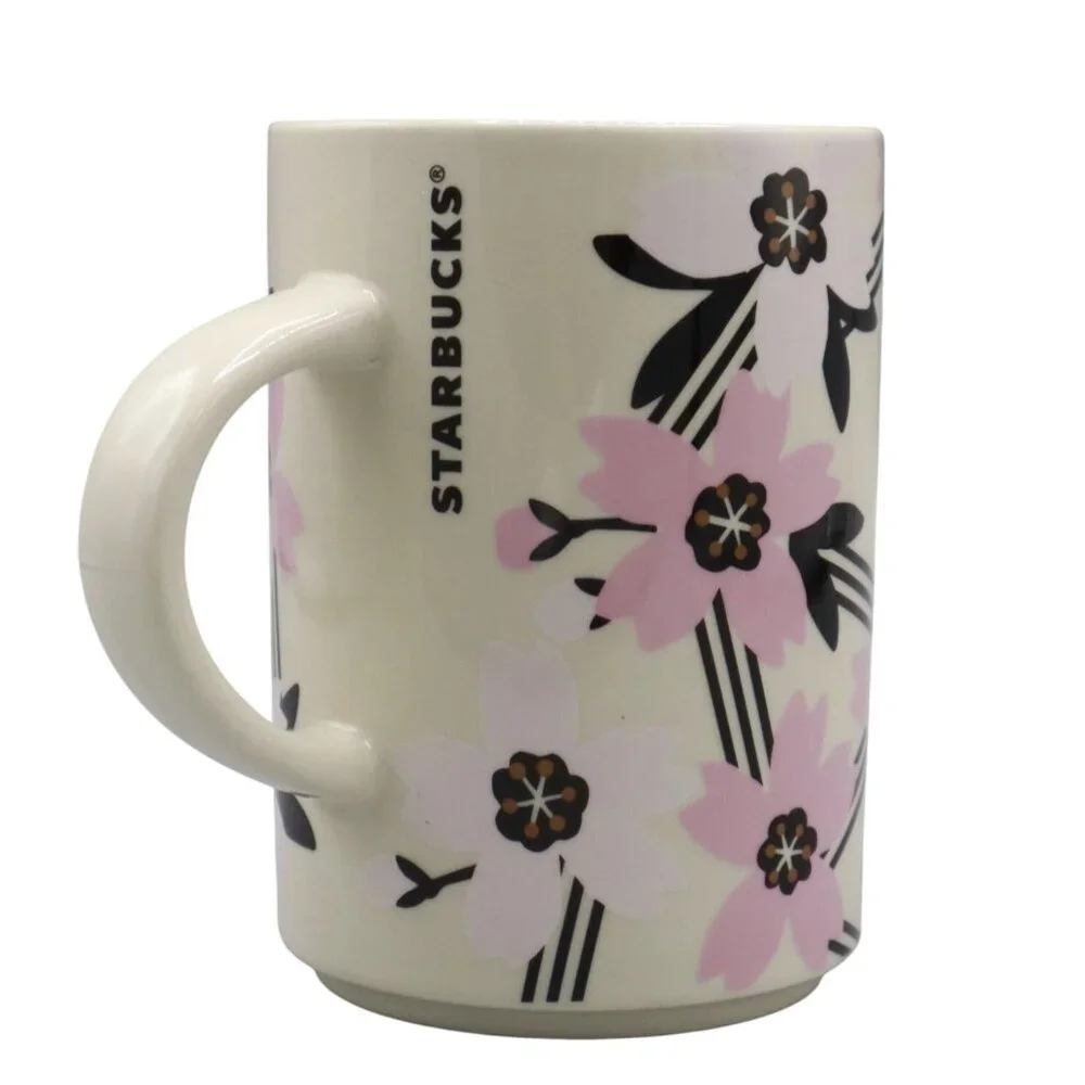 Starbucks Ceramic Mug White Collector Circa 2017 Bloomcore‎ Kitchen Kitschy Tea